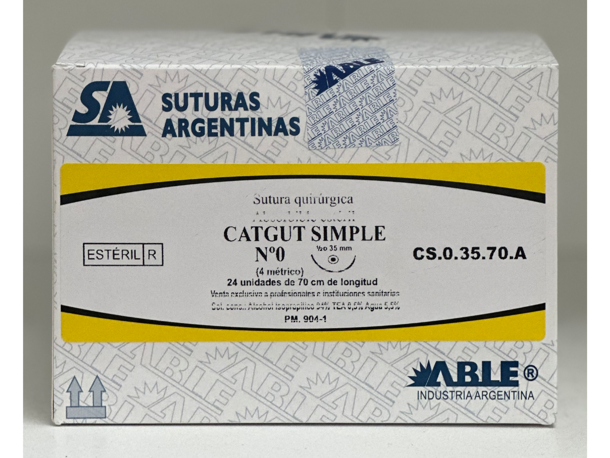 CATGUT SIMPLE N° 0 CS.0.35.70 C/A