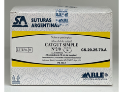 CATGUT SIMPLE N° 2-0 CS.20.25.70 C/A