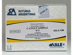 CATGUT SIMPLE N° 3 150CM S/A T.03S