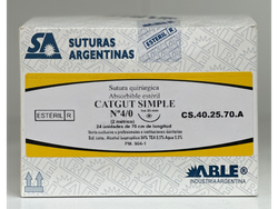 CATGUT SIMPLE N° 4-0 CS.40.25.70 C/A