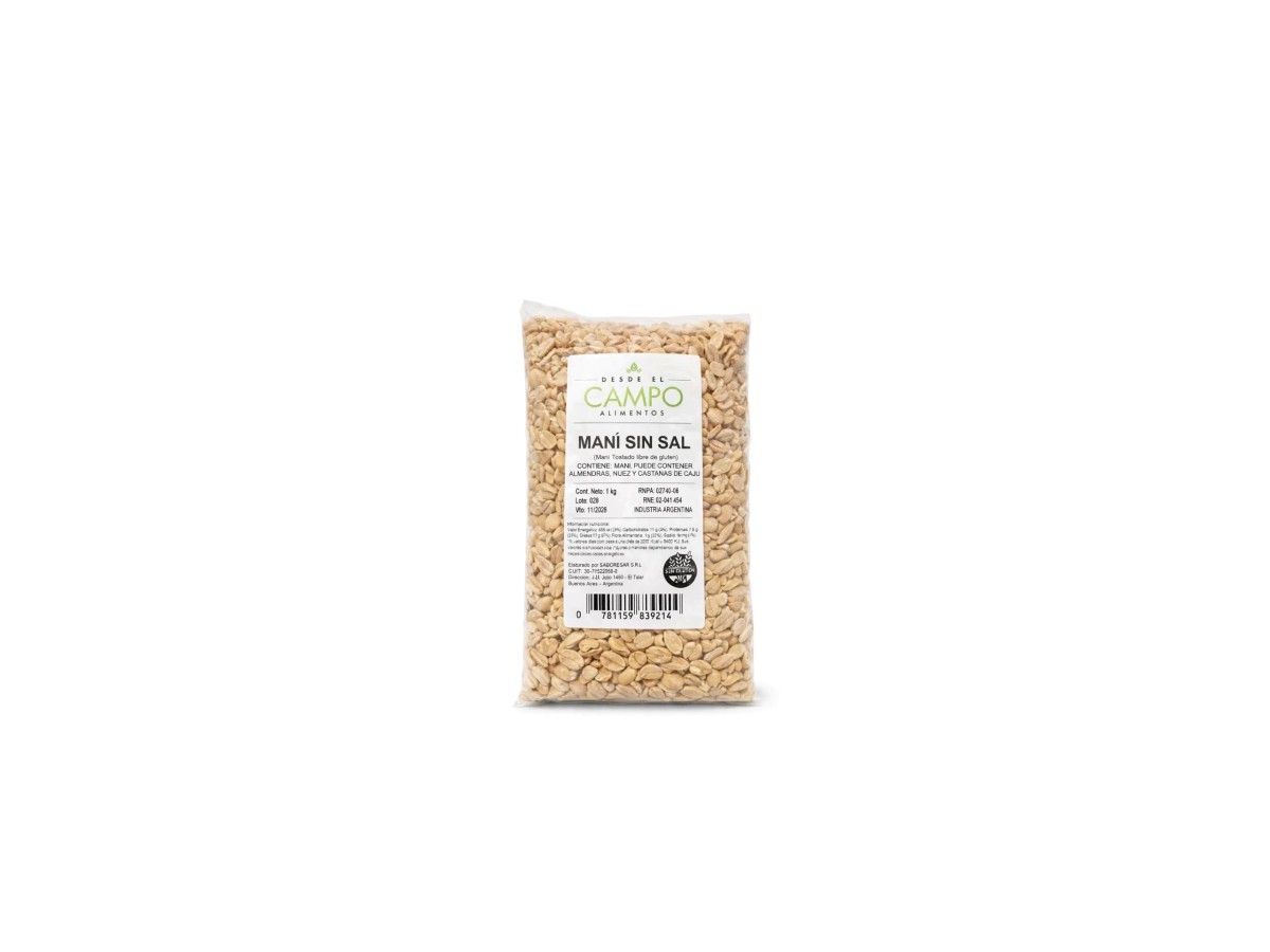 MANI C/CASCARA X 1 KG PREMIUM