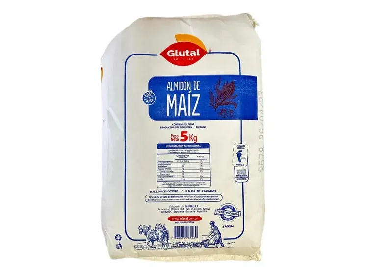 FECULA DE MAIZ (MAICENA) X 5 K(GLUTAL)G  S/TACC