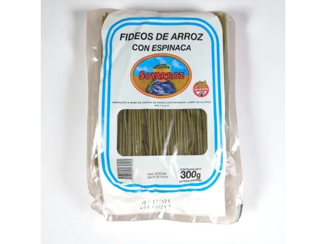 FIDEO DE ARROZ ESPINACA       X350GR