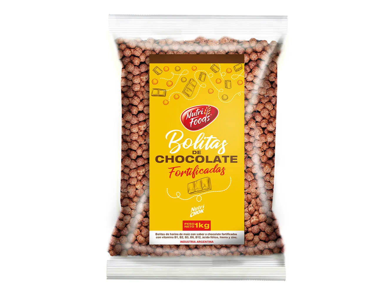 BOLITA 1 KG DE CHOCOLATE NUTRIFOOD