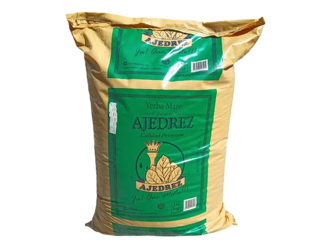 YERBA 10 KG AJEDREZ MOLIENDA GRUESA AGROECOLOGICA
