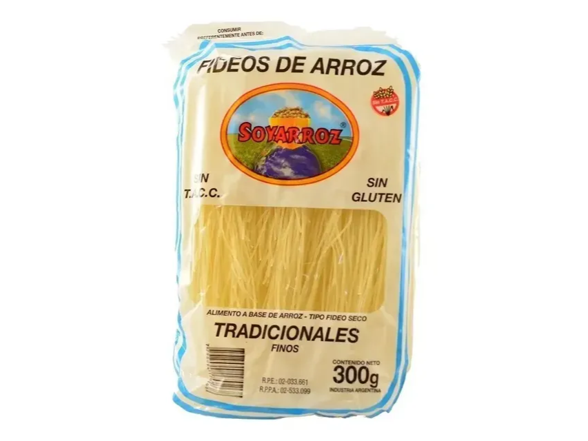 FIDEO DE ARROZ TRADICIONAL        X350GR