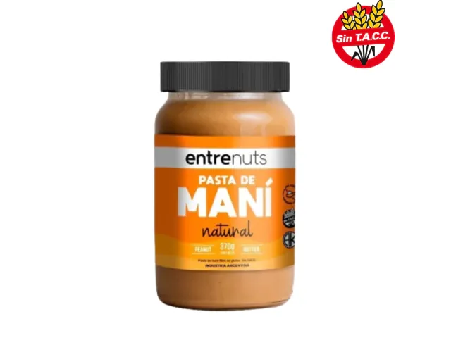 PASTA DE MANI ENTRENUTS X 370GR NATURAL