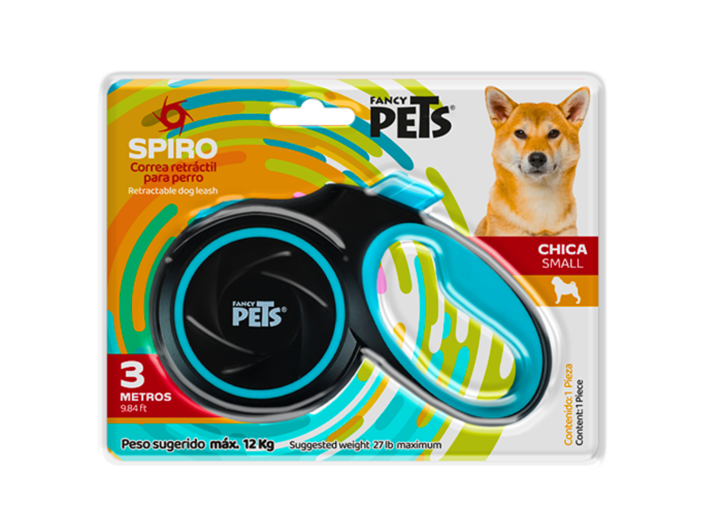 CORREA RETRACTIL SPIRO CH NEGRA