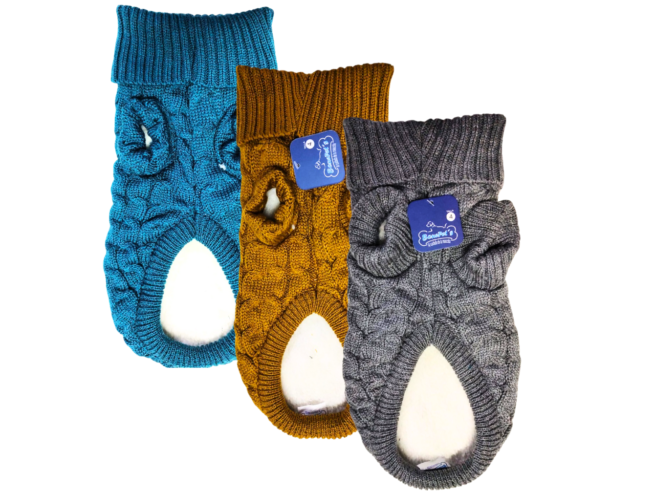 SUETER ACRILAN TRENZAS CON BORREGA