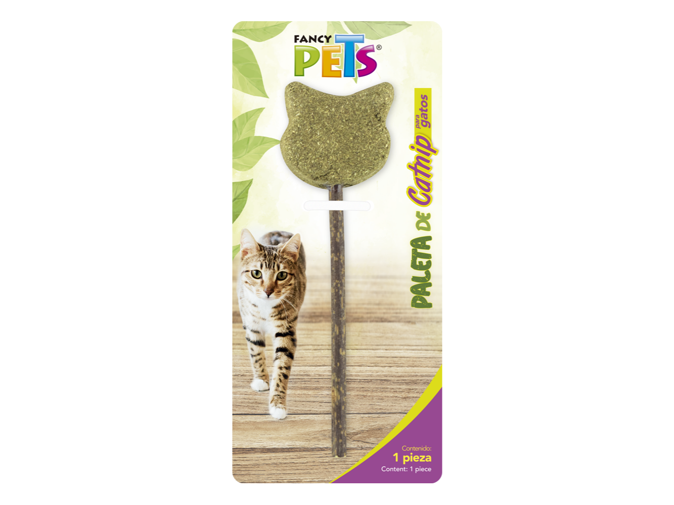 PALETA DE CATNIP GATO
