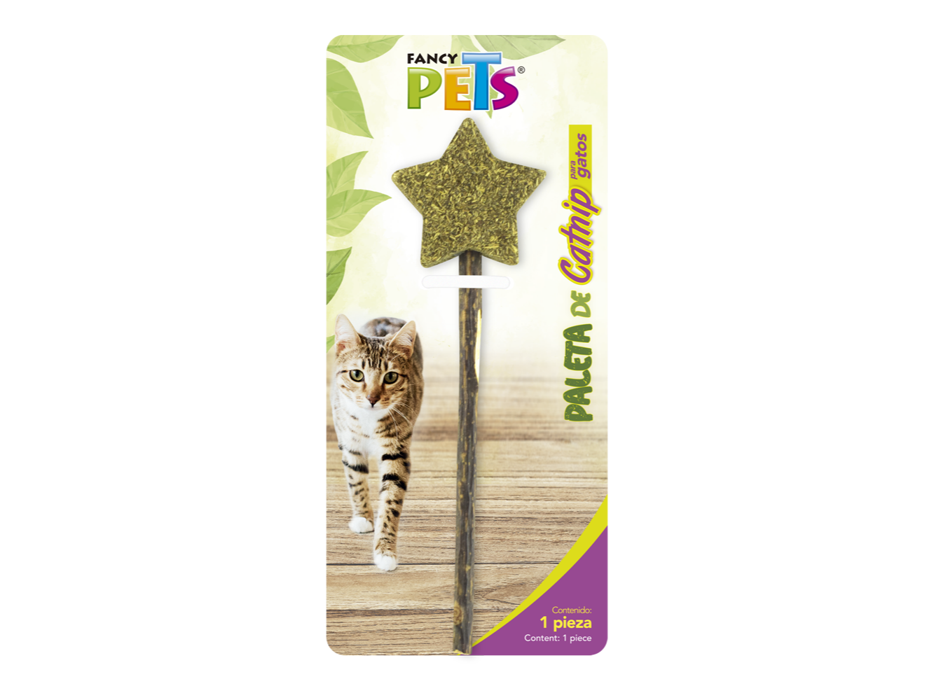 PALETA DE CATNIP ESTRELLA