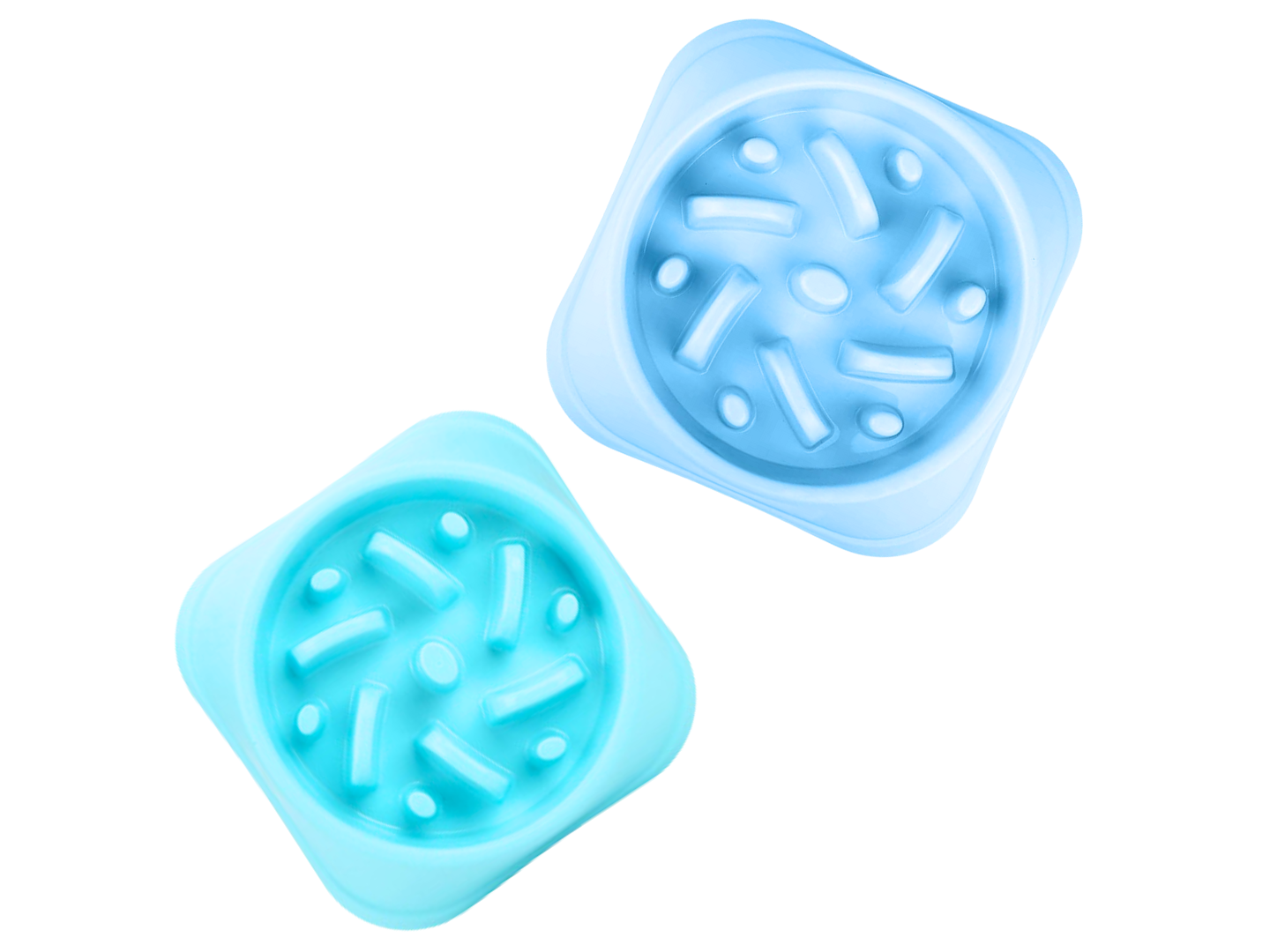 PLATO DE ALIMENTACION LENTA CUADRADO PAQ 6 PIEZAS