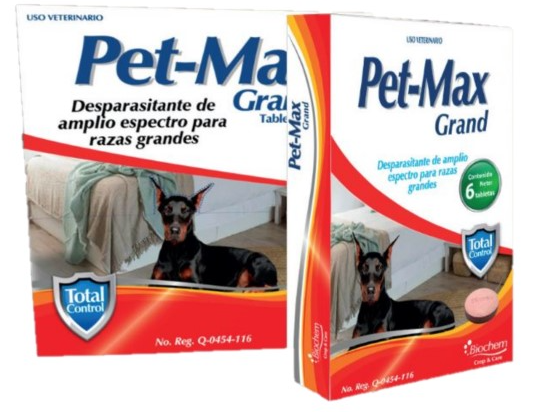 DESPARASITANTE PET-MAX GRAND BLISTER 6 TAB