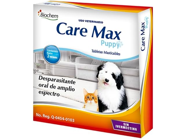 DESPARASITANTE CARE MAX CACHORRO 2 TAB