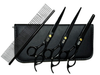 SET DE TIJERAS PROFESIONALES NEGRO 5 PZS
