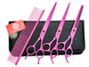 SET DE TIJERAS PROFESIONAL PURPLE DRAGON ROSA 4 PZS