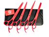 SET DE TIJERAS PROFESIONAL PURPLE DRAGON ROJO 4 PZS