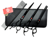 SET DE TIJERAS PROFESIONAL PURPLE DRAGON NEGRO