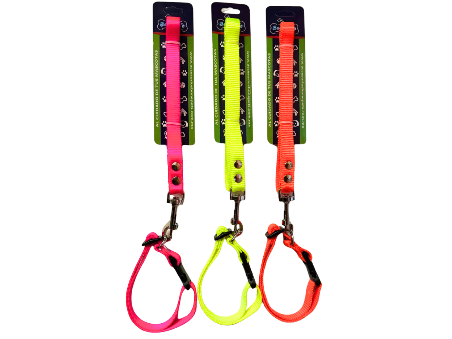 BON011 CORREA CON COLLAR 3/4 CINTA FLORECENTE