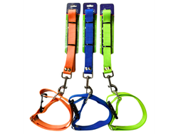 BON08 CORREA CON COLLAR DE NYLON Y HERRAJE REFORZADO, CINTA 1"