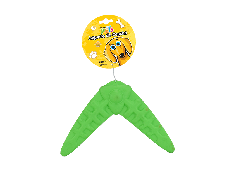 JUGUETE DE CAUCHO BOOMERANG