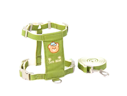 CORREA CON PECHERA TELA HAPPY PET MED