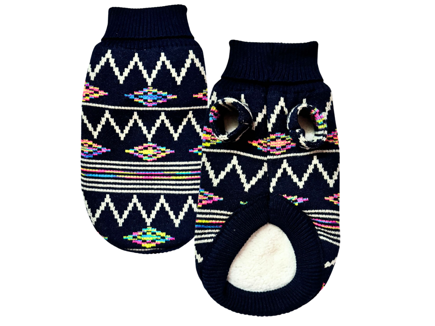 SUETER ACRILAN HUICHOL CON BORREGA