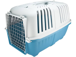 TRANSPORTADORA C/PUERTA DE METAL PRATIKO GRANDE (60 X 40 X 39 CM)