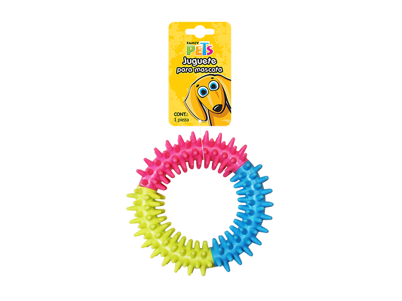 JUGUETE DE CAUCHO ARO TRICOLOR