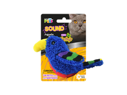 JUGUETE LORO AZUL SOUND C/CATNIP