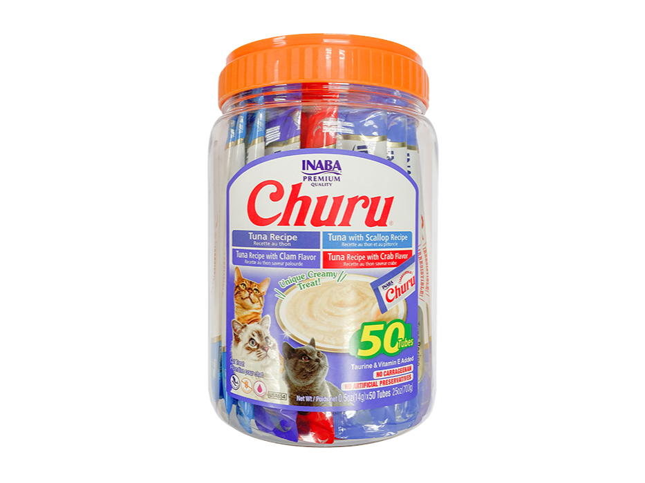 CHURU VARIEDAD DE MARISCOS BOTE DE 50 PZS