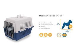 TRANSPORTADORA MEDIANA SUNNY 67.5X51X47 C/TAPETE