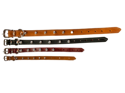 COLLAR DE PIEL CON PICOS