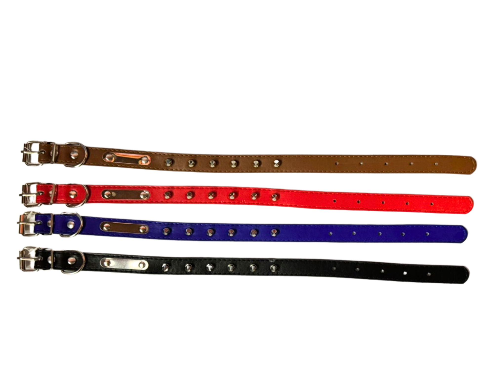 COLLAR VINIL CON PICOS MEDIANO COLORES