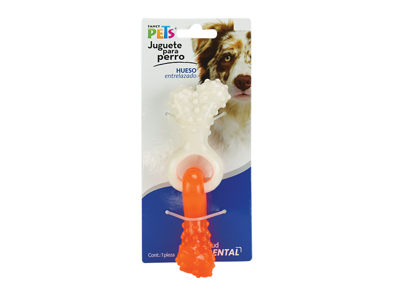 JUGUETE DENTAL HUESO ENTRELAZADO