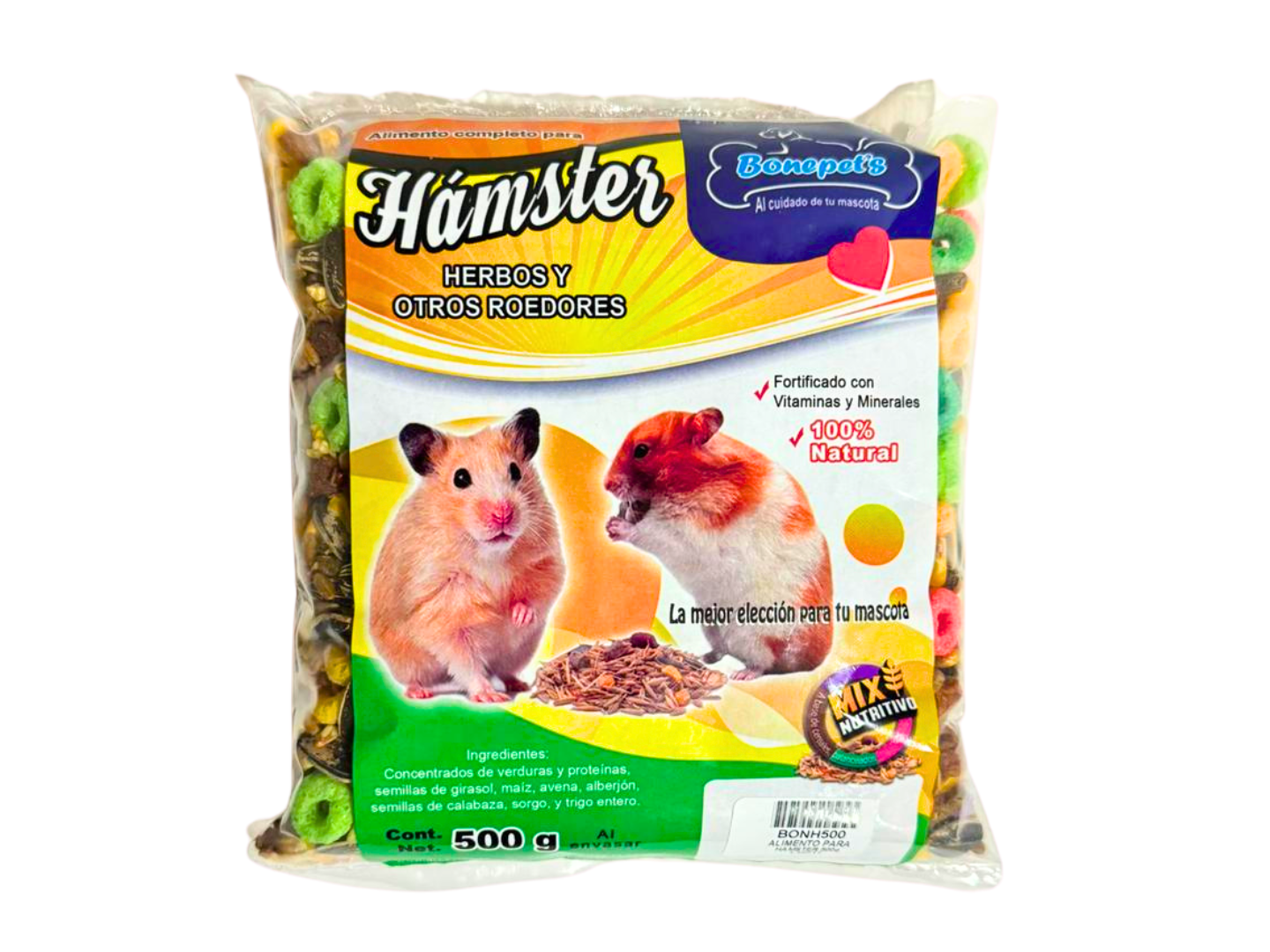 ALIMENTO PARA HAMSTER 500 G