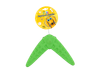 JUGUETE DE CAUCHO BOOMERANG