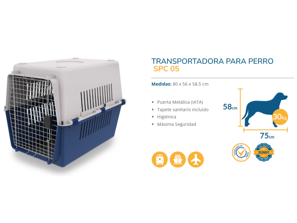 TRANSPORTADORA GDE PERRO SUNNY