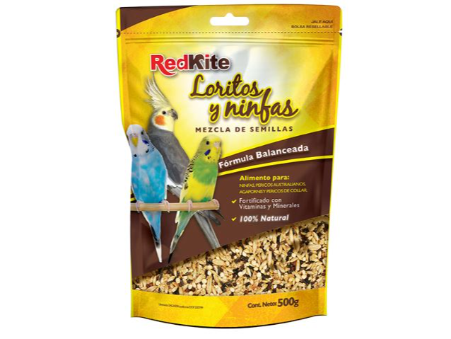 REDKITE MEZCLA P/LORITOS Y NINFAS 500 GR
