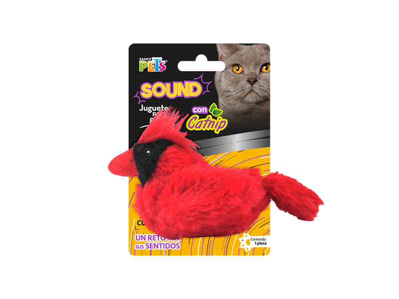 JUGUETE CARDENAL ROJO SOUND