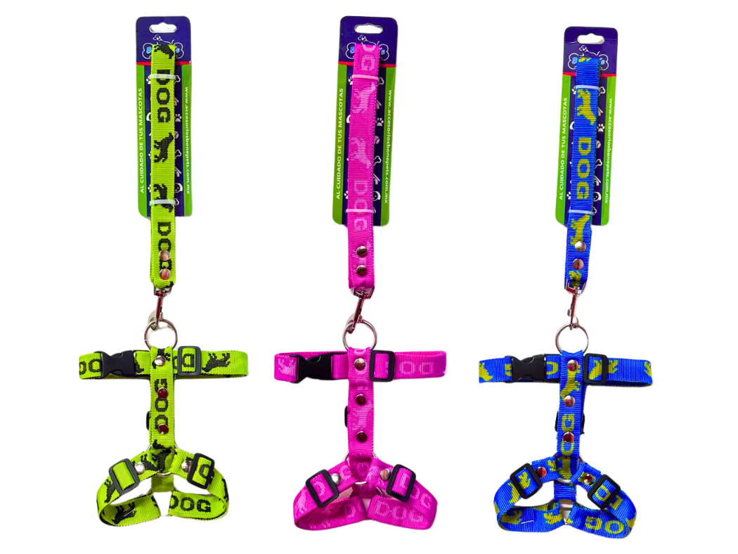 BON052E - CORREA CON PECHERA 3/4 CINTA ESTAMPADO