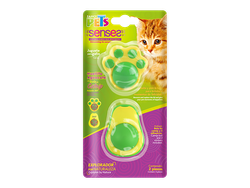 JUGUETES C/BOLA DE CATNIP P/GATO 2 PZAS