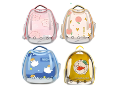MOCHILA TRANSPARENTE CON DISEÑO CARA DE GATO COLORES