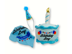 FLUFFY CHUM PELUCHES SET HAPPY BIRTH AZUL