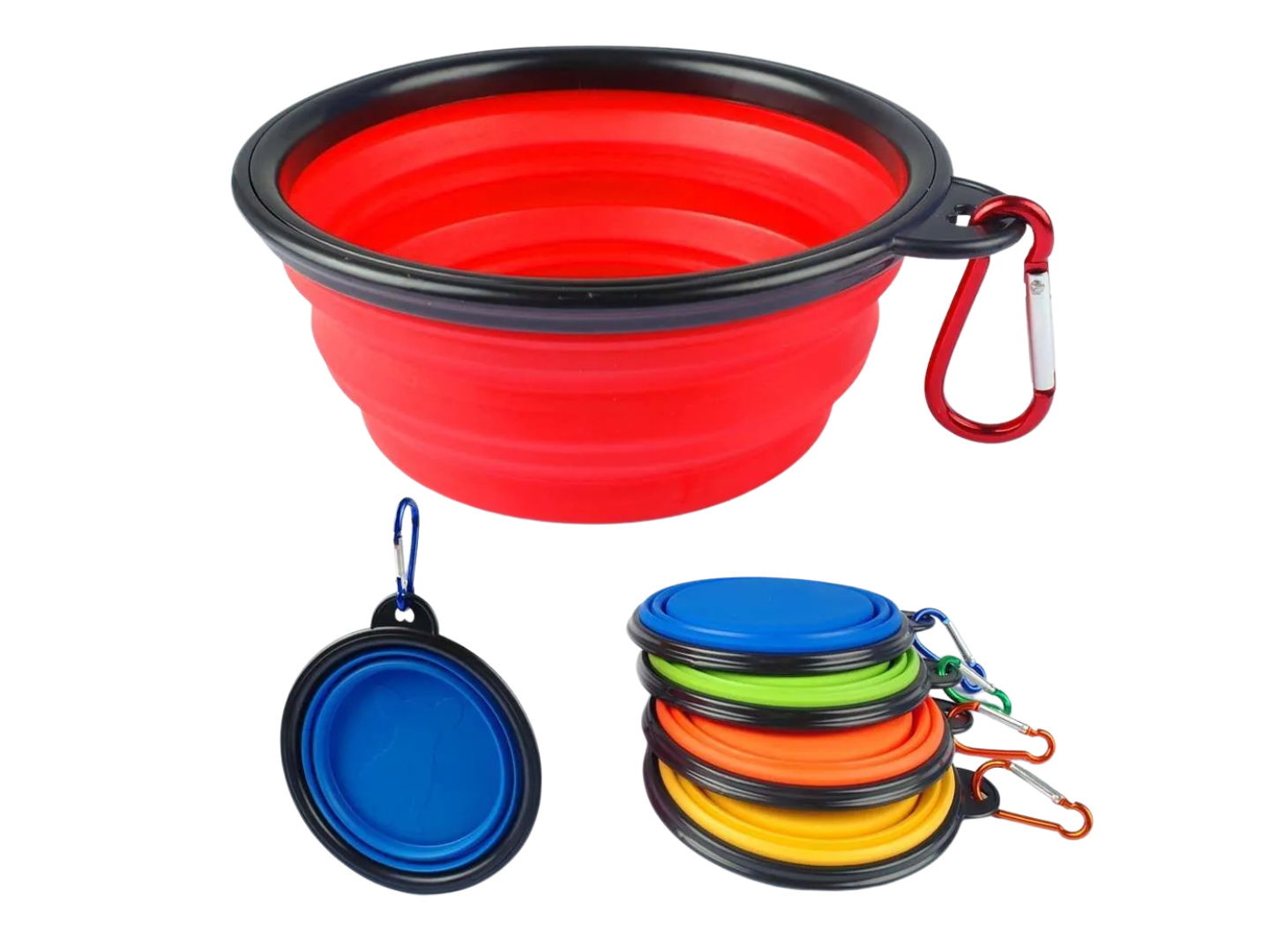 PAQUETE PLATOS PLEGABLES CHICOS COLORES 5 PZS