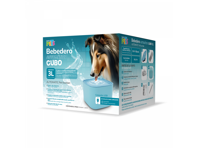 BEBEDERO FUENTE DE AGUA AQUA 3L