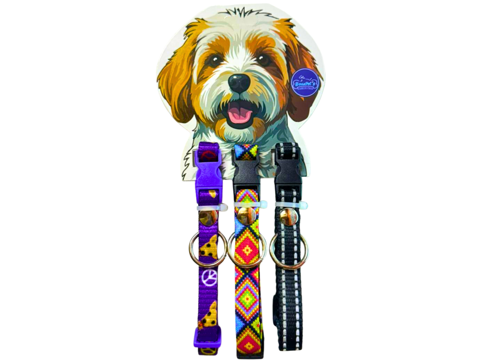 PAQUETE COLLARES PARA CACHORRO 3 PZS