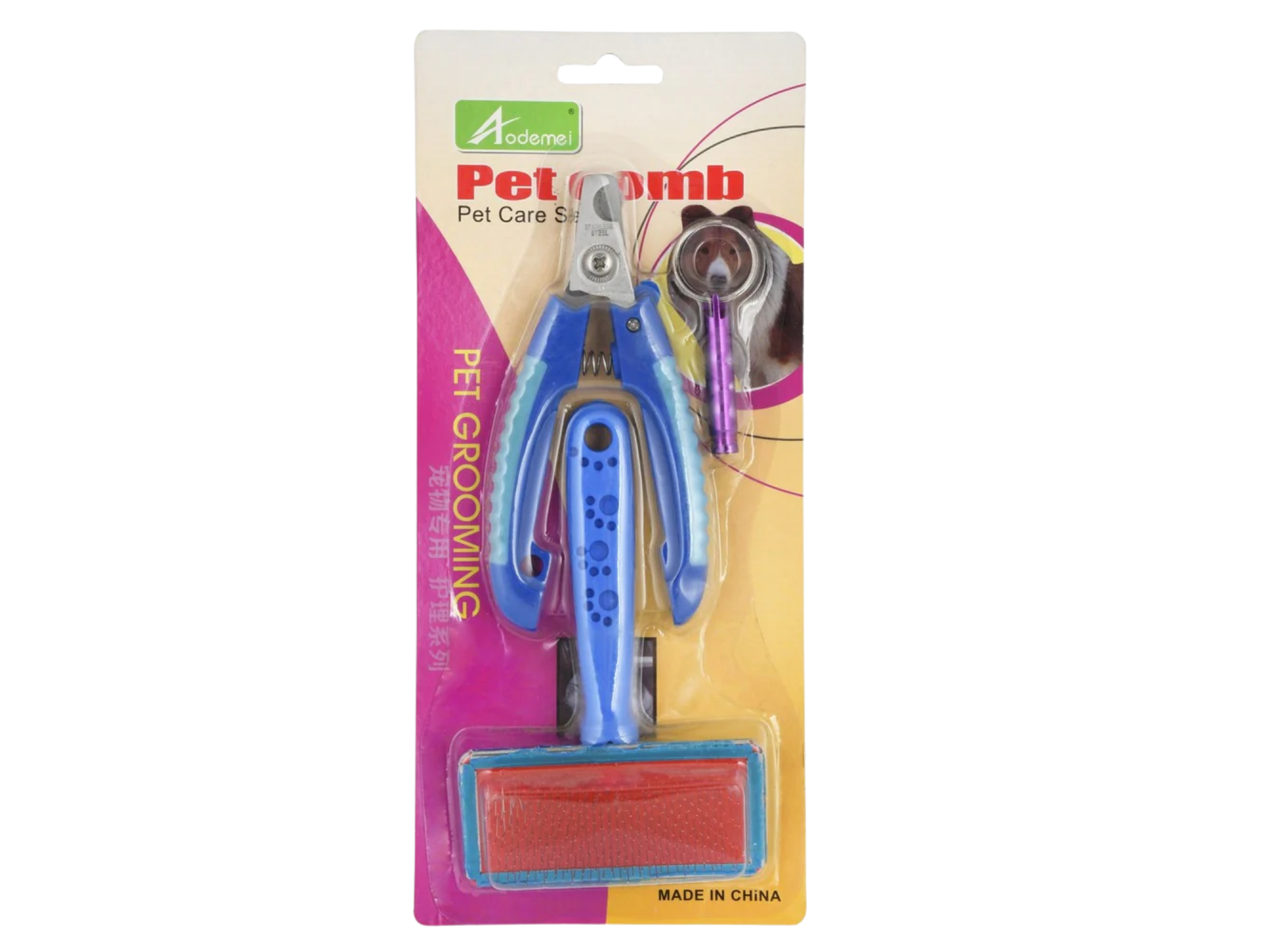 KIT DE 3 PZS CORTAUÑAS-CARDA Y SILBATO