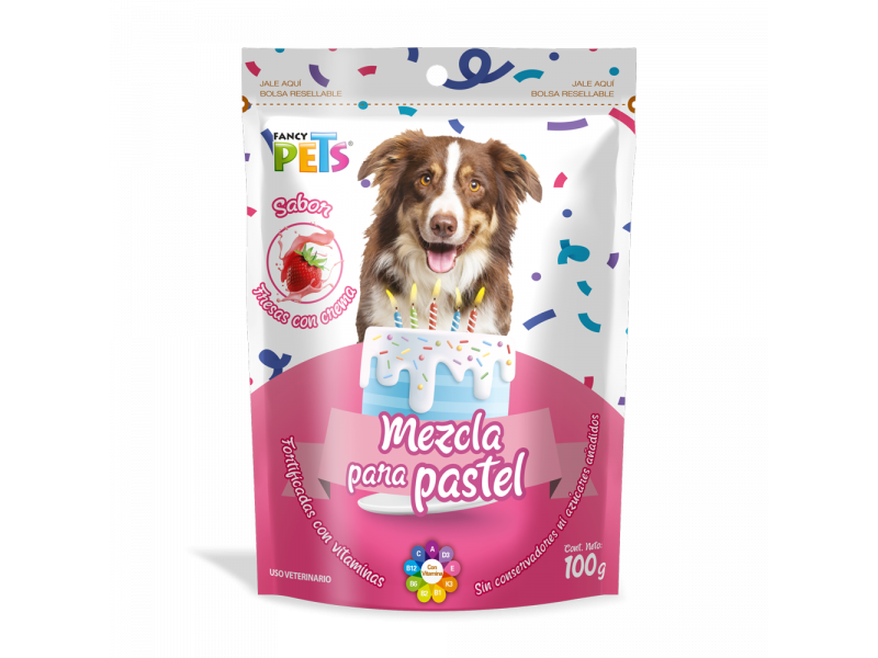 MEZCLA P/PASTEL SABOR FRESA CON CREMA 100 G