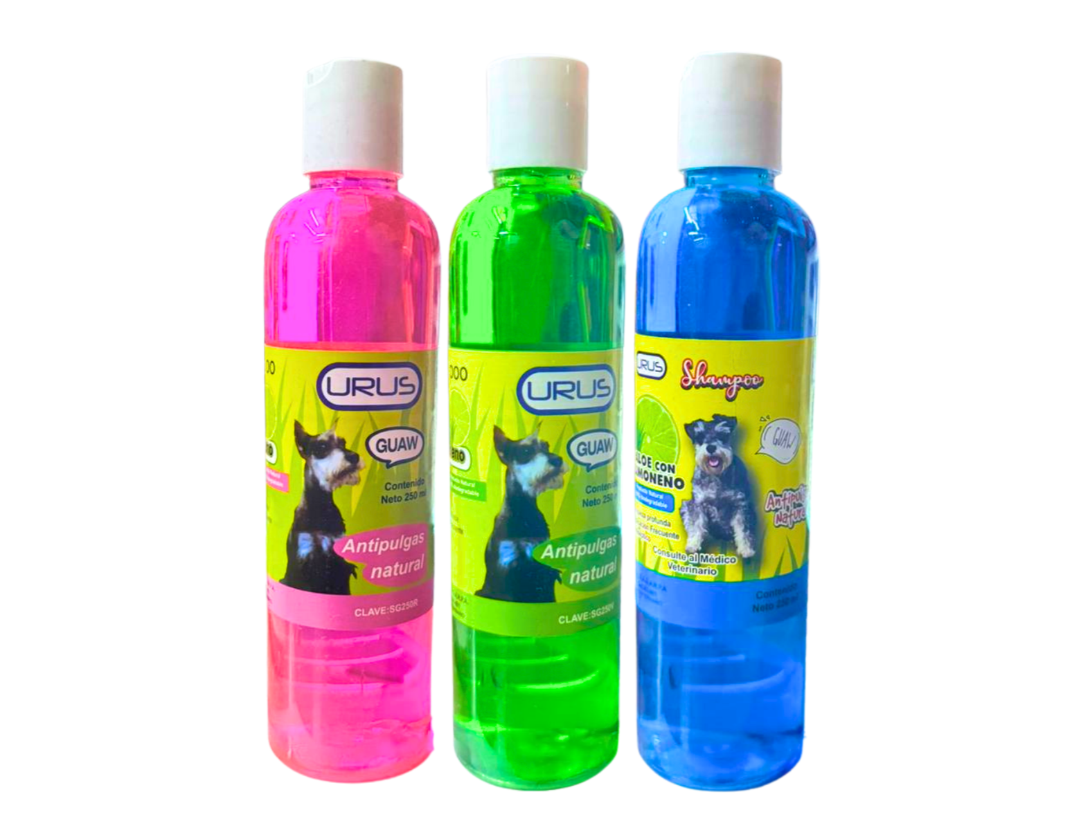 SHAMPOO ANTIPULGAS WUAU WUAU REPELENTE NATURAL 250 ML